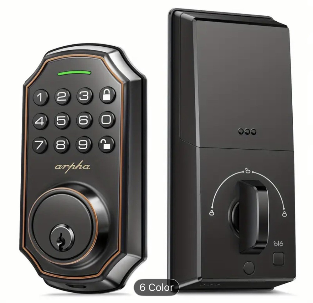 ARPHA Keyless Smart Door Lock Electronic Anti Peeping Keypad Deadbolt Auto Lock