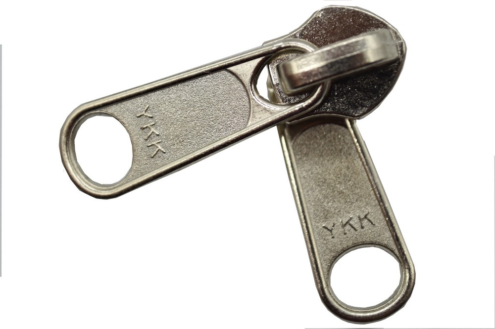 YKK Freewheeling Double Handle Slide Silver Color Code C5 for Spiral Chains