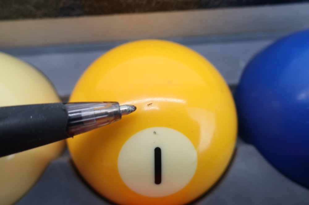 Billard 2 1/4" Pool Table Ball Complete Mixed Set - Please Read