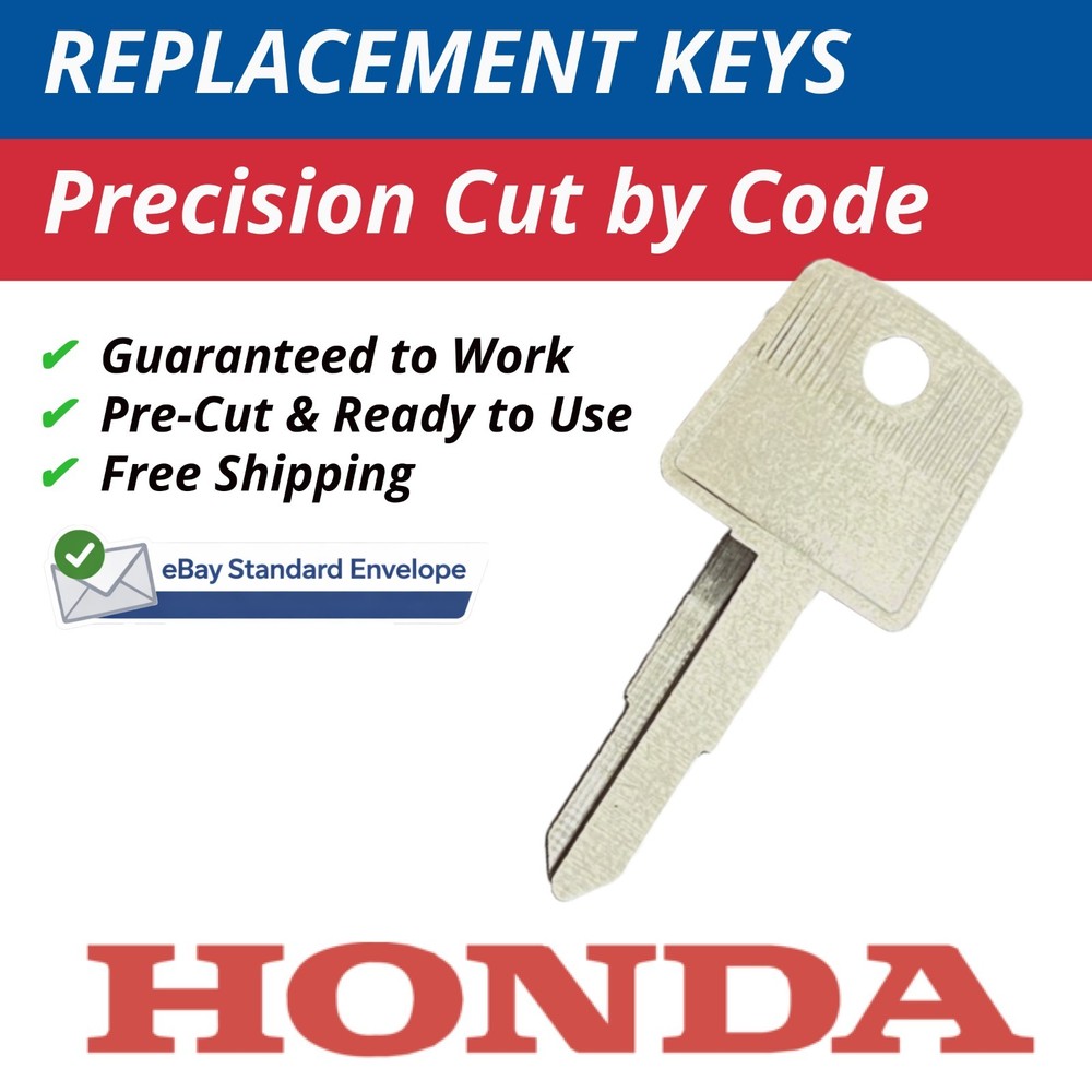 Honda Pioneer Keys Cut to Code C00-C99 & D00-D99 Ignition Replacement Key