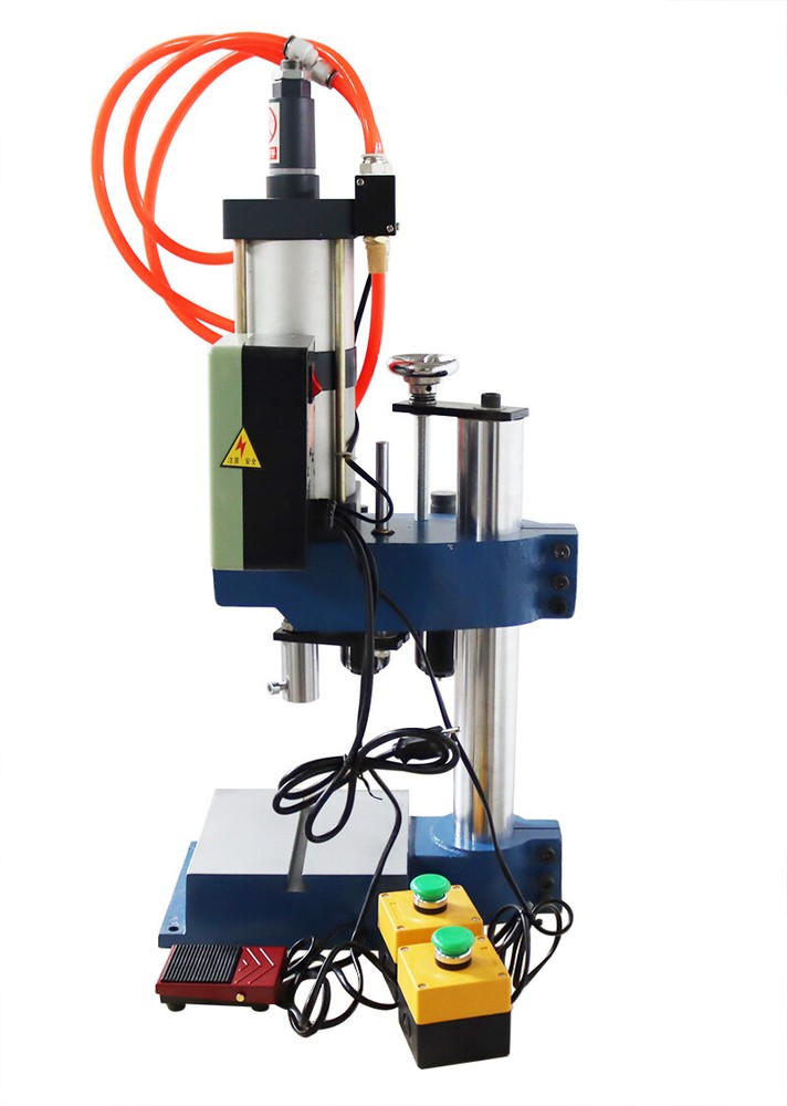 2205Lbs Pneumatic Punch Machine for Electronics with Foot Switch&Controller 110V