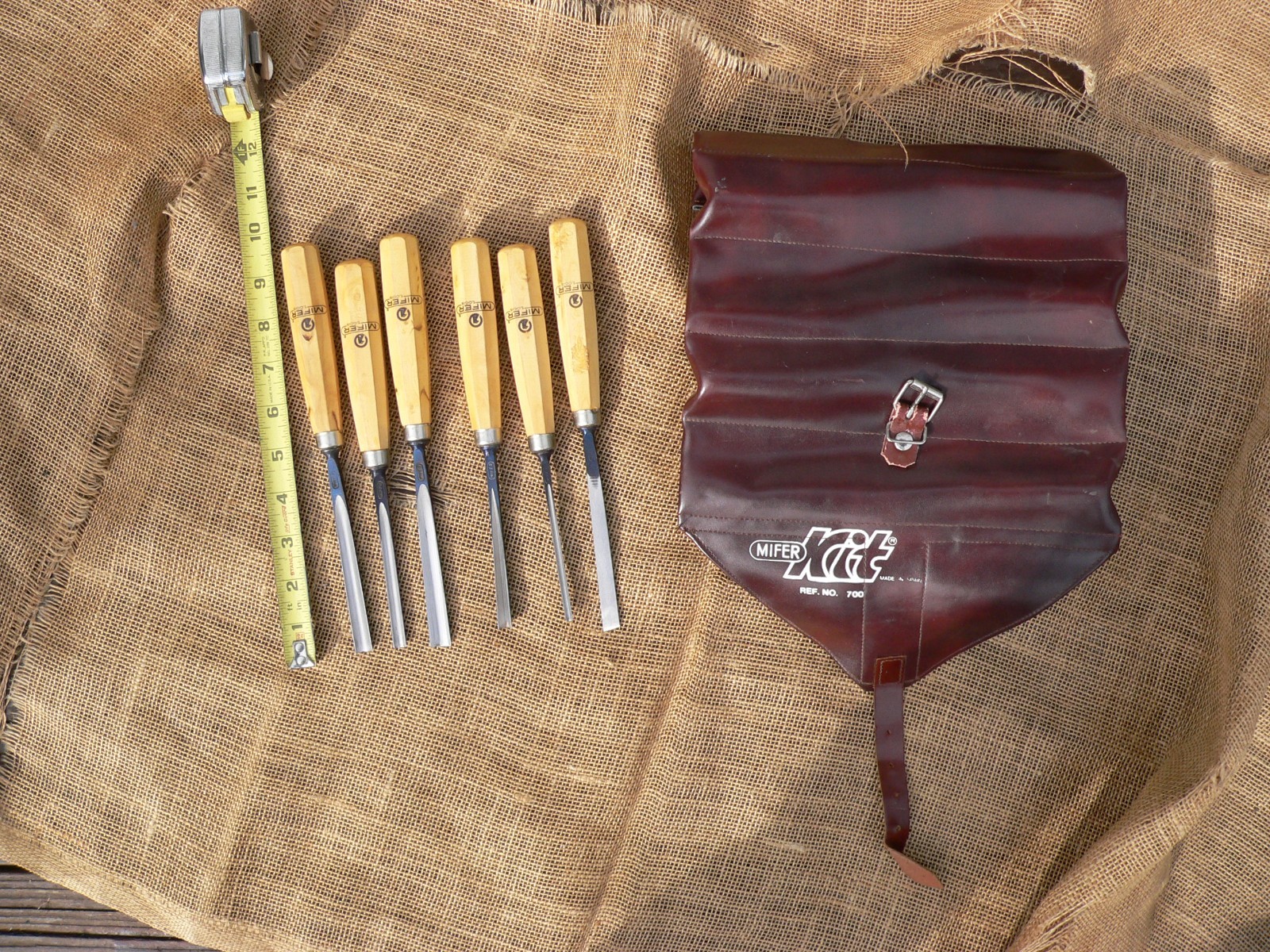 MIFER Carving Chisels Set of 6 pc. Made in Spain