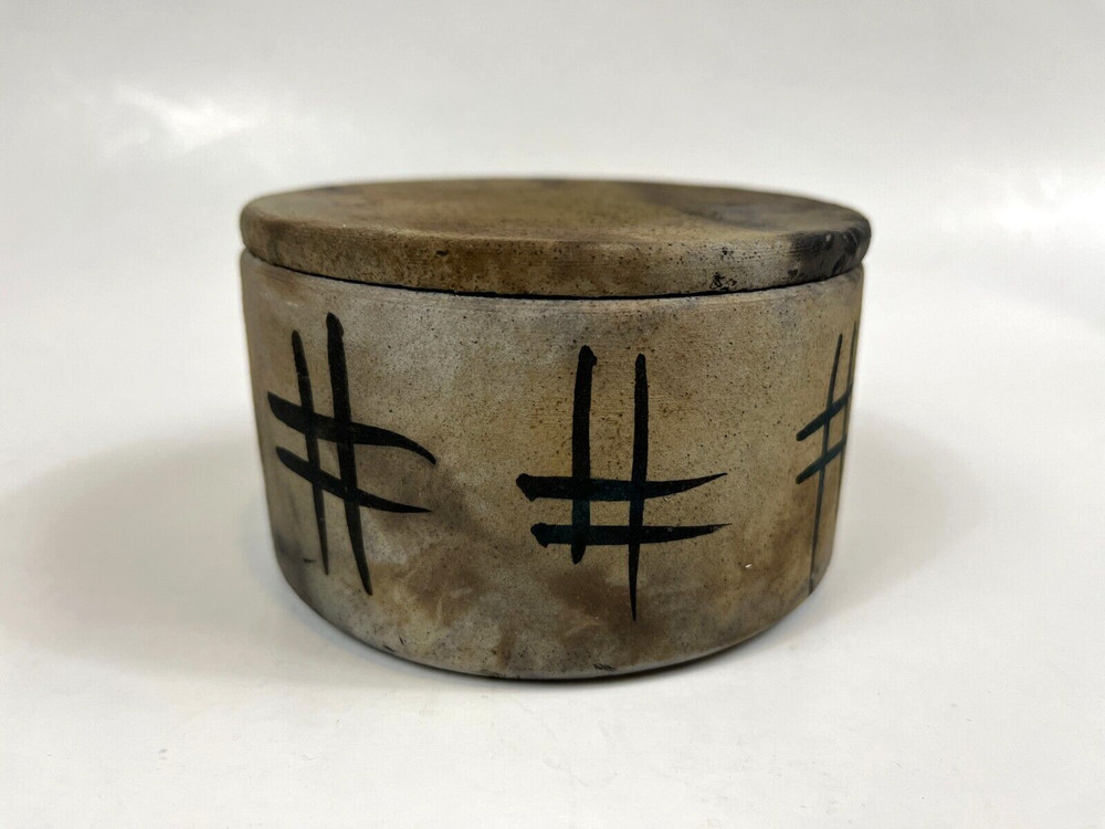 Nell Devitt Pottery Raku Lidded Box