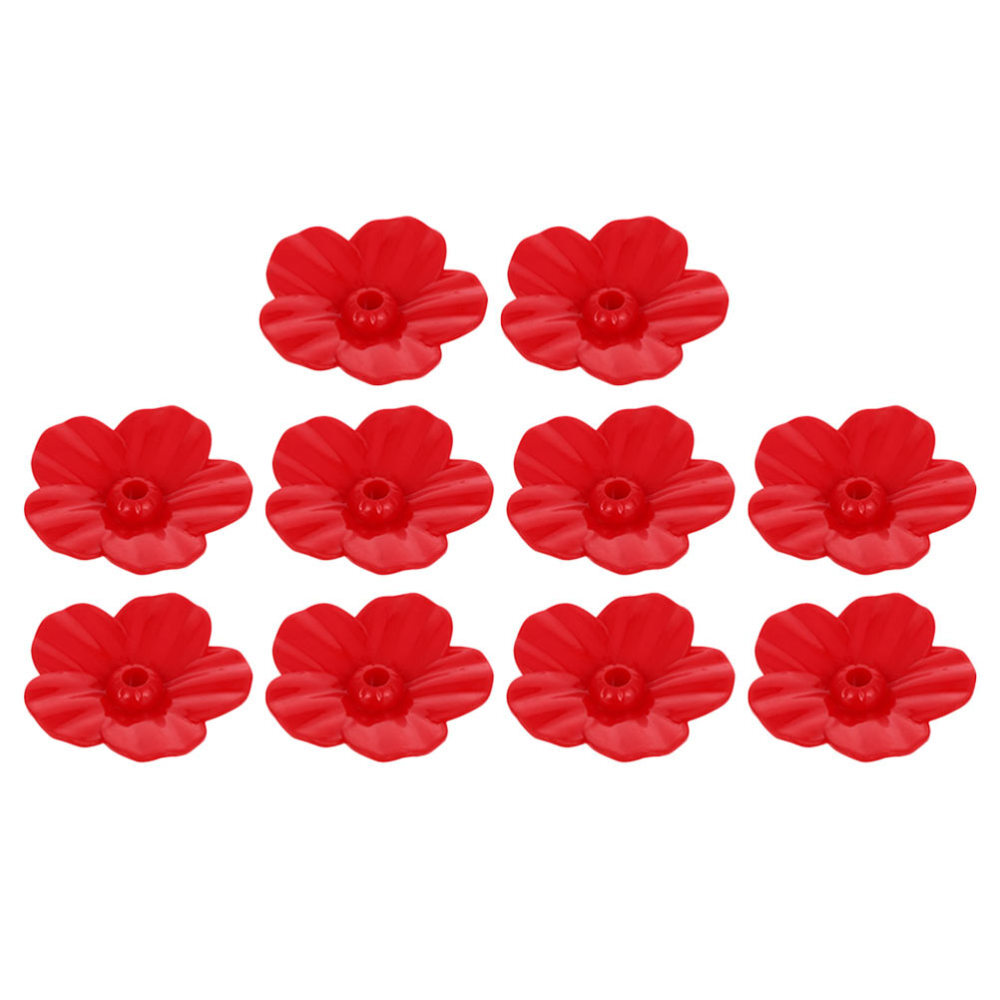 22Pcs Hummingbird Feeder Replacement Flowers for Window Hanging Red