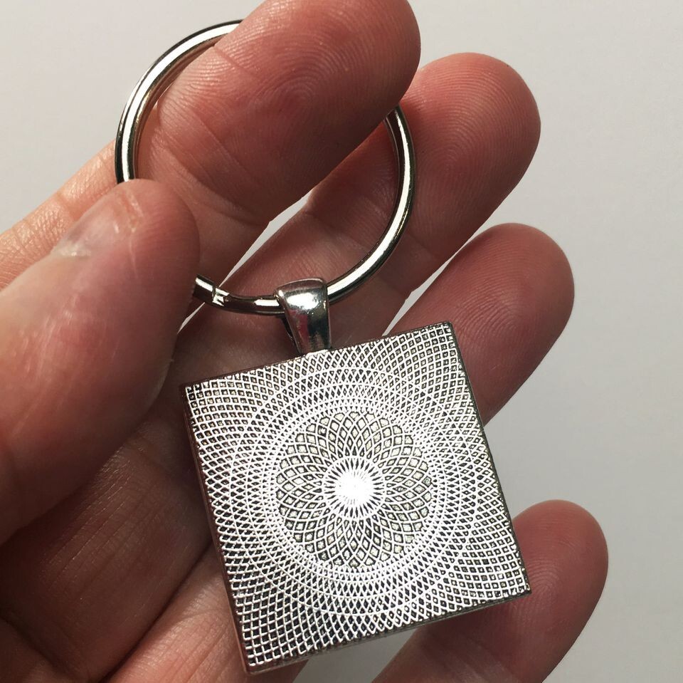 GM Chevrolet C10 Chevy Truck Chrome Badge Emblem Ornament Bowtie Keychain