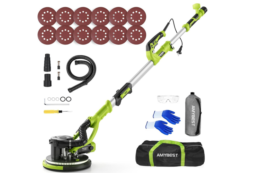 Drywall Sander, W Popcorn Ceiling Removal Tool, Automatic Drywall Sander