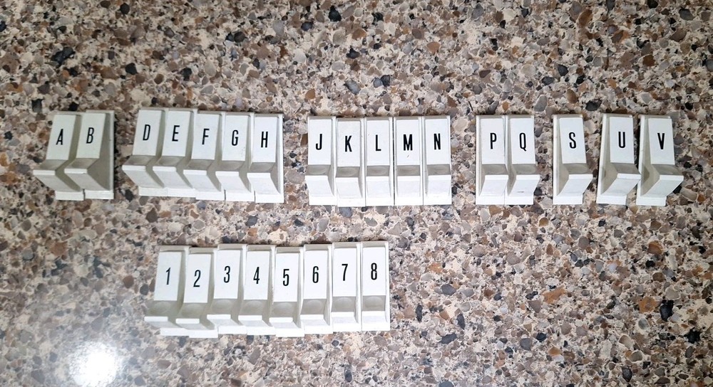 Unknown Jukebox Selection Buttons White Plastic