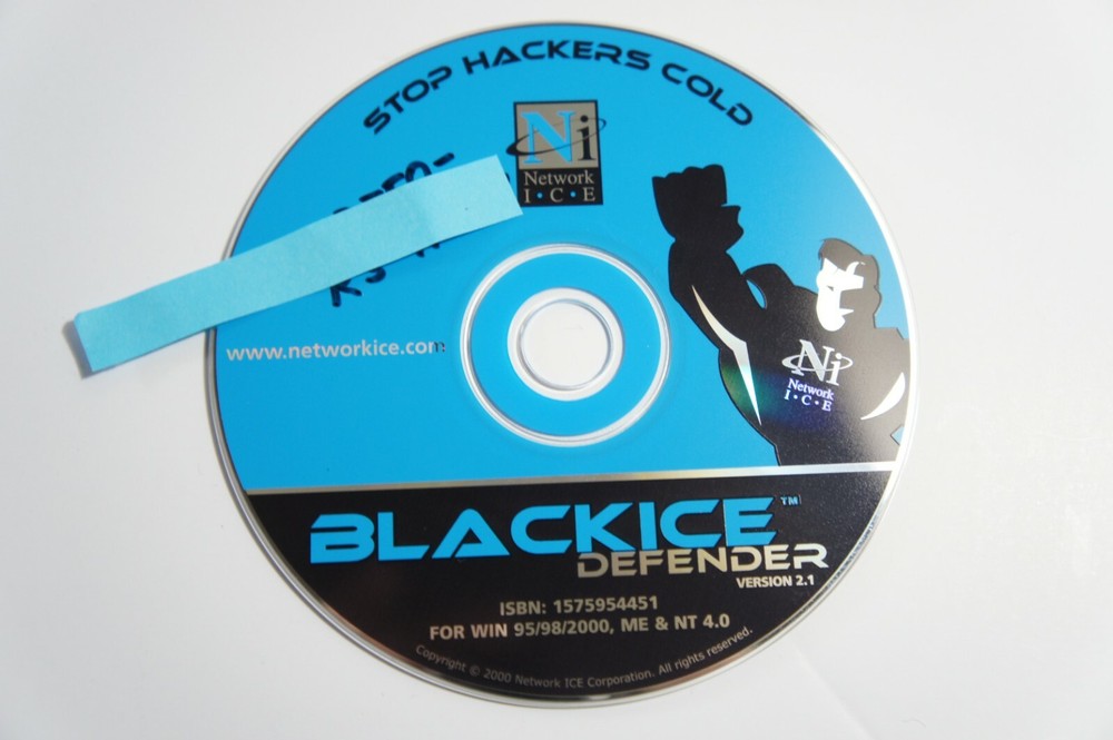 Network Ice BLACKICE Defender Version 2.1 for Windows - Stop Hackers Cold