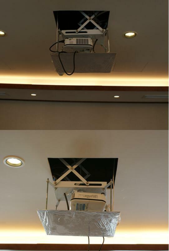 39in Electric Lift Ceiling Projector Bracket Hidden Projector withRemote Control