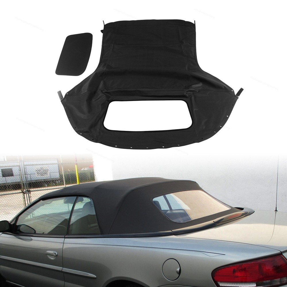 Plastic Window Sailcloth Convertible Fit For 1996-2006 Chrysler Sebring