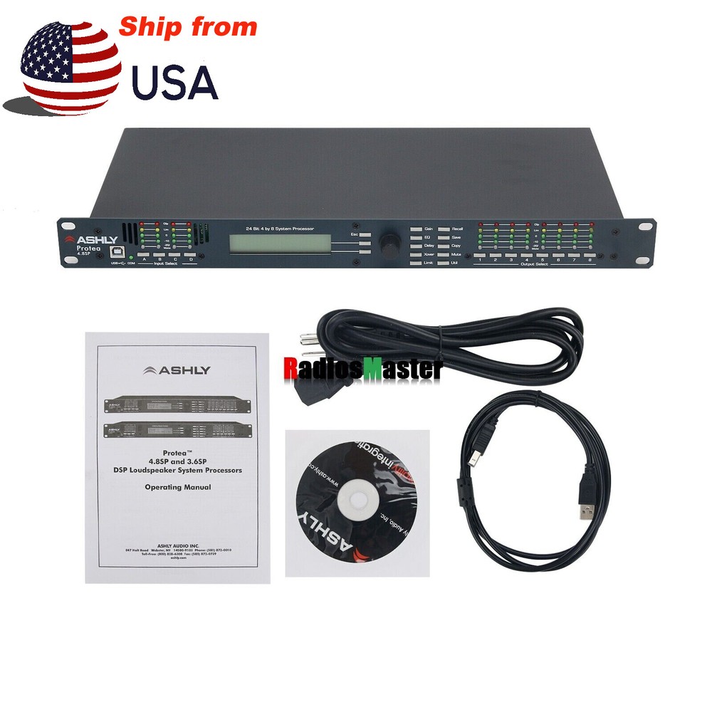 4.8SP 110V Digital DSP Audio Processor Original Software 4 Input 8 Output #USA