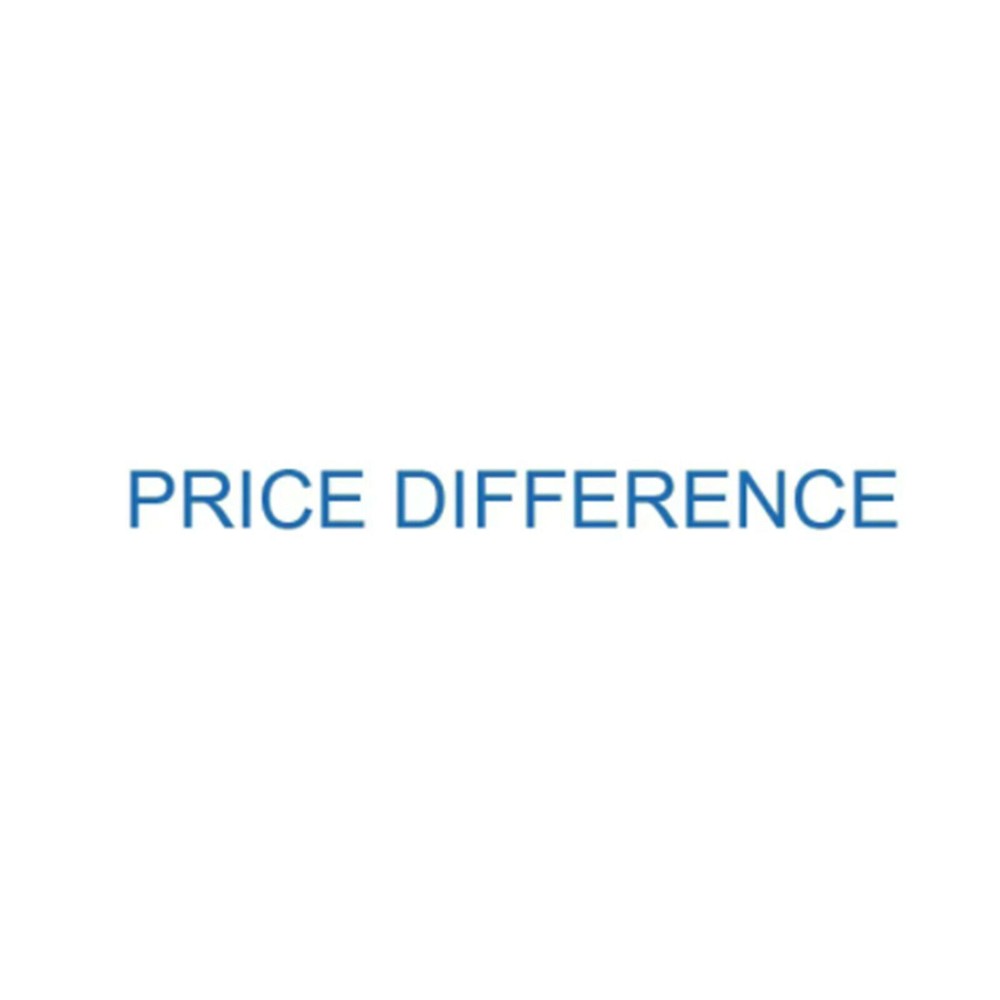 Price difference for order 12-13912-22209