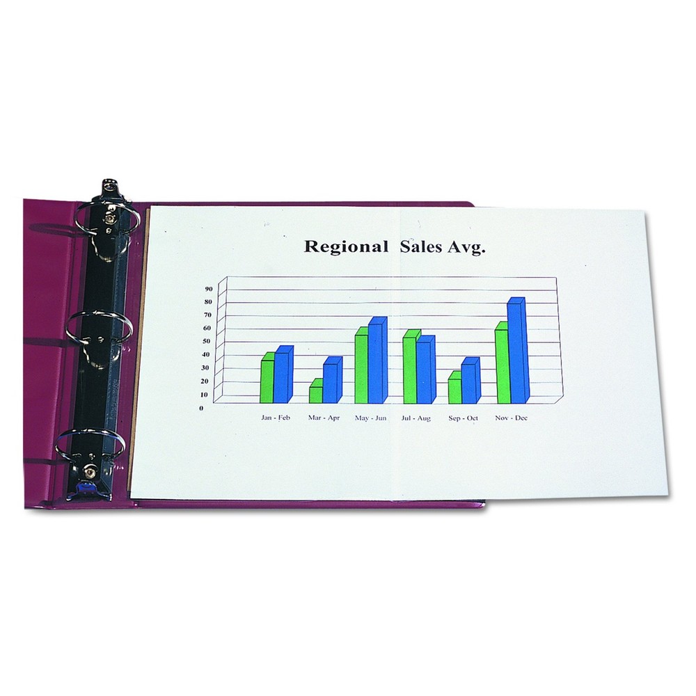 C-Line, CLI62237, Panoramic Fold-Out Sheet Protectors, 25 / Box, Clear