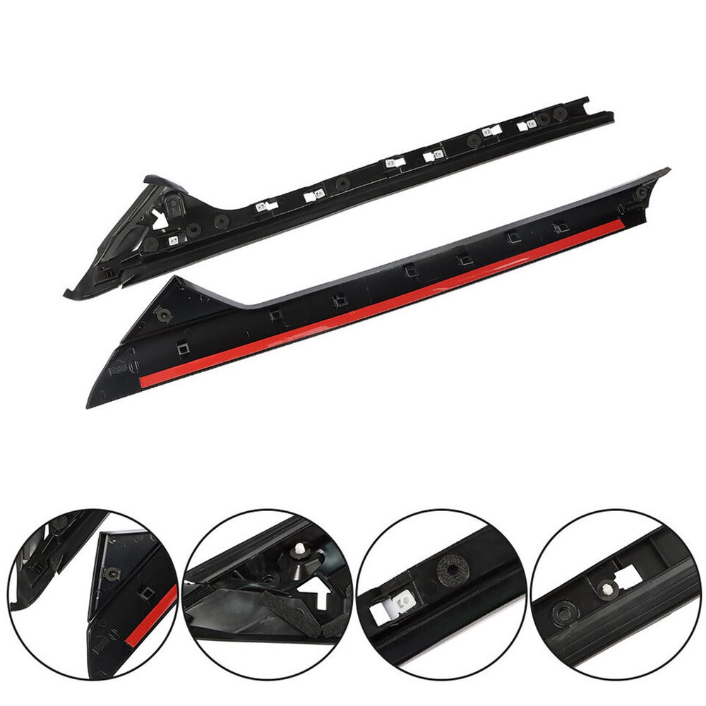 Left Side Windshield A-Pillar Molding INNER OUTER Trim For Ford Explorer 2011-19