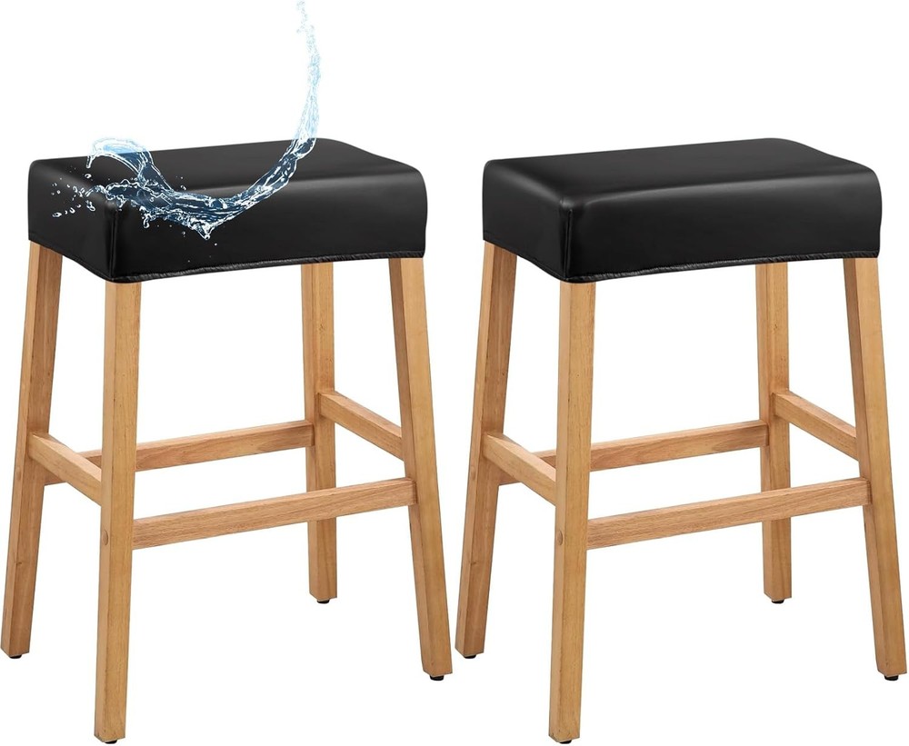 PU Leather Bar Stool Covers Rectangular 100% Waterproof Stool Covers