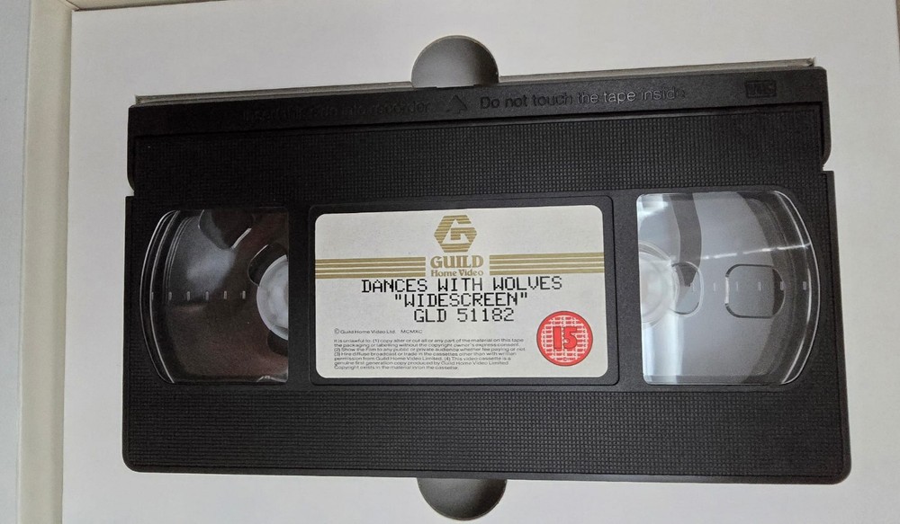 Dances With Wolves VHS 1990 Big Box, Special Widescreen Version + Booklet