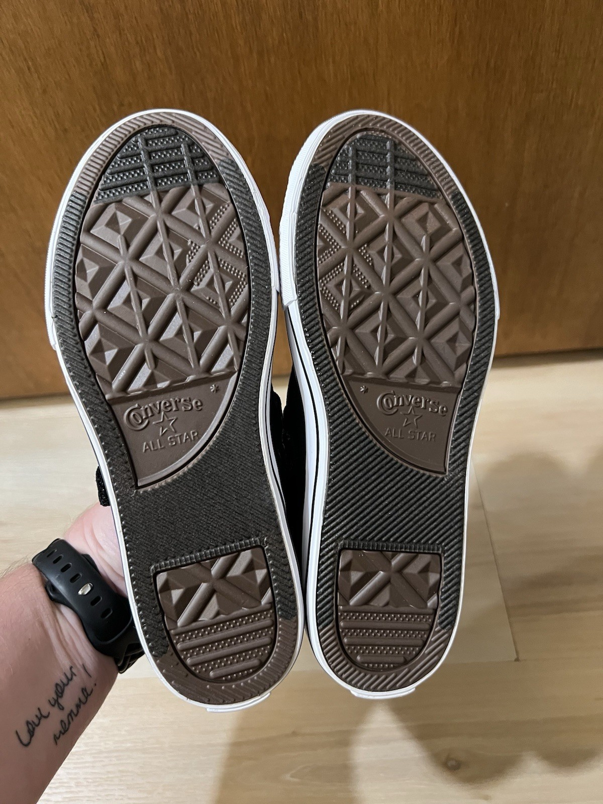 Converse Chuck Taylor All Star Youth Size 2 Black Dainty Mary Janes NEW In Box