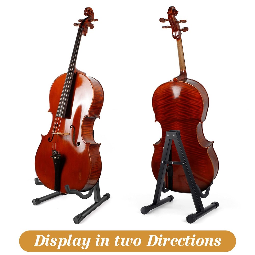 Cello Stand Adjustable, Folding Cello Support Stand, A-Frame Folding Cello Ho...