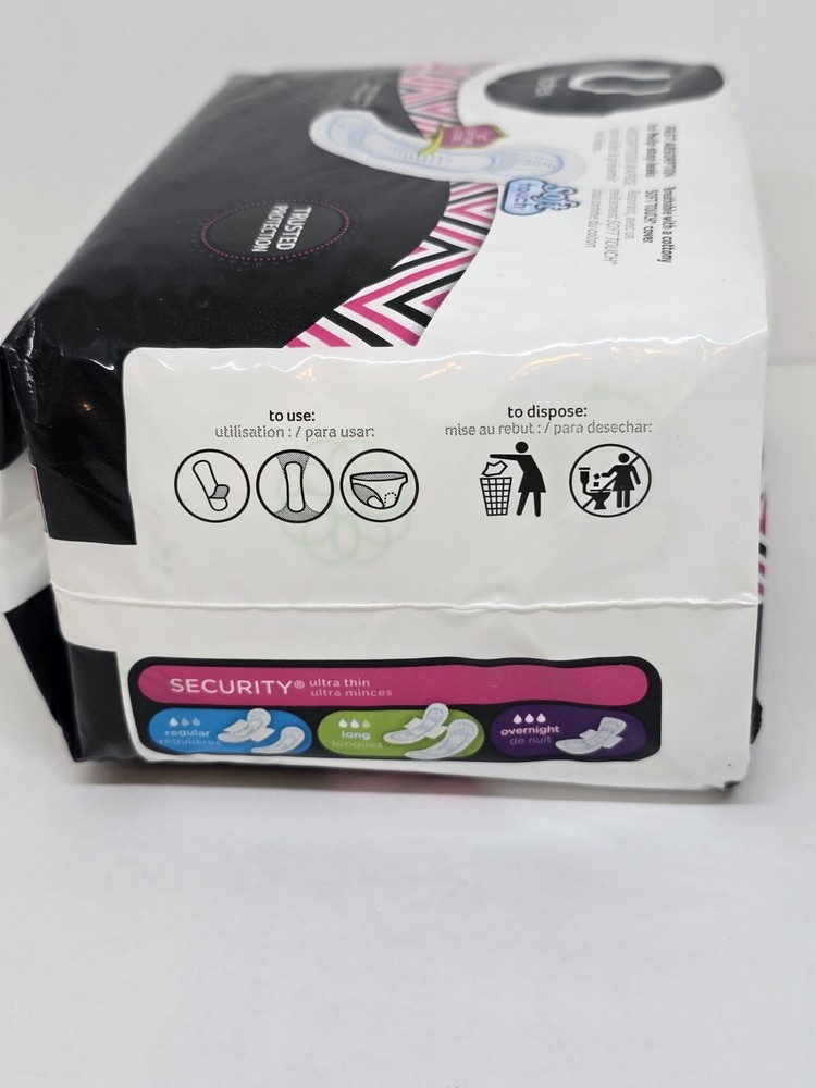 U BY KOTEX REGULAR ULTRA THIN PAD SOFT TOUCH 22 COUNT NEW