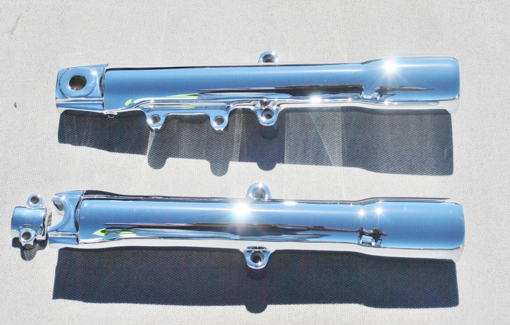 Harley Davidson Heritage FLSTC 2011-2017 Chrome Lower Slider Fork Legs Exchange