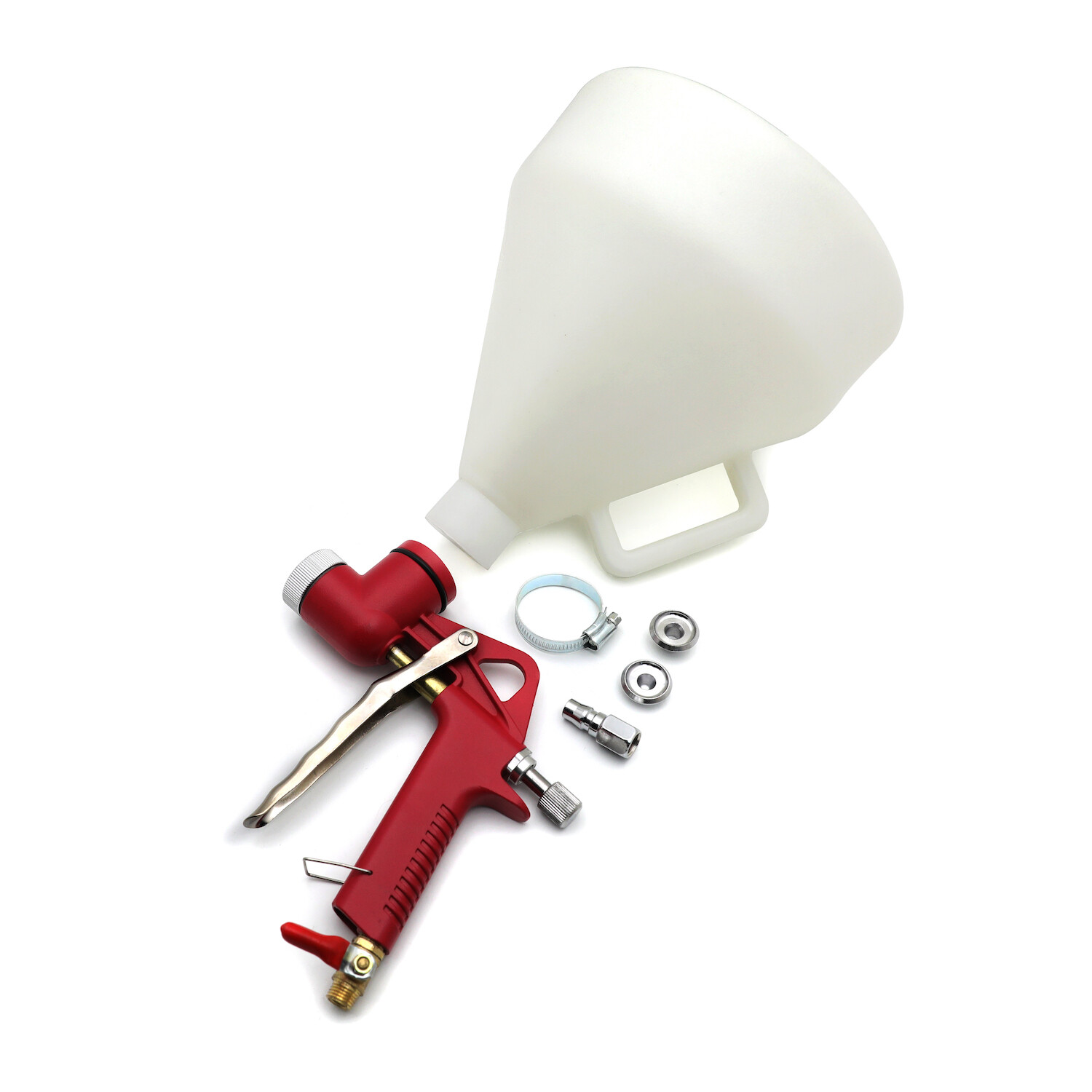 1.5 Gallon Air Hopper Spray Paint Gun Texture Wall Painting Sprayer W/ 3 Nozzle