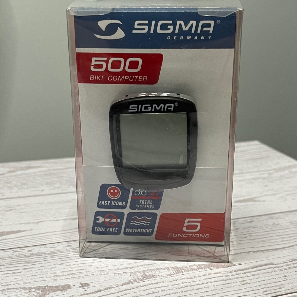 Sigma 500 Bike Computer Speedometer Odometer 5 Functions Watertight 01930