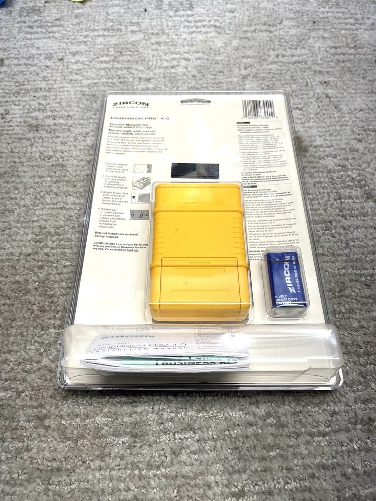 ZIRCON "4.0 DIMENSION PRO" ELECTRONIC MEASURING TOOL New In Packaging