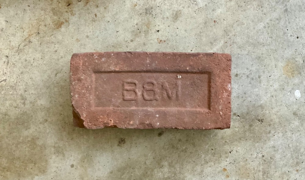 Antique building brick B & M.  Excellent condition