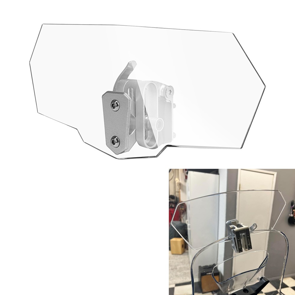 Windshield Extension Spoiler Wind Screen Deflector for Universal Motorcycle