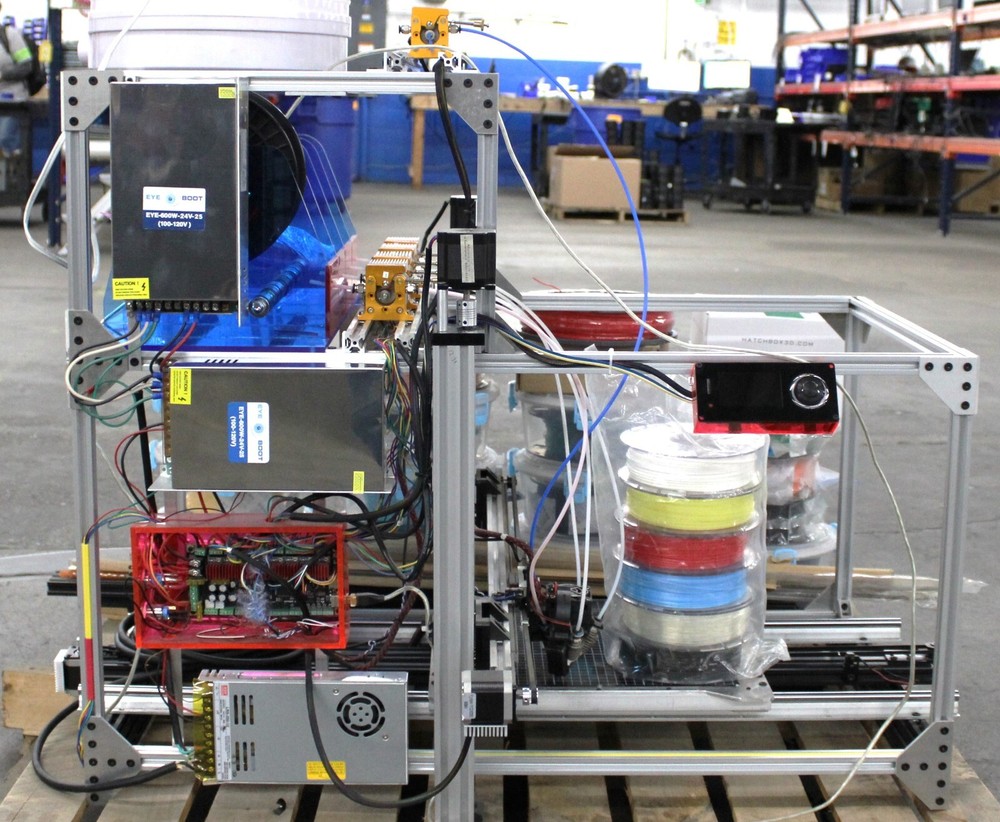 3D Printer Machine with multiple spools - See images-Needs new Heat-bed