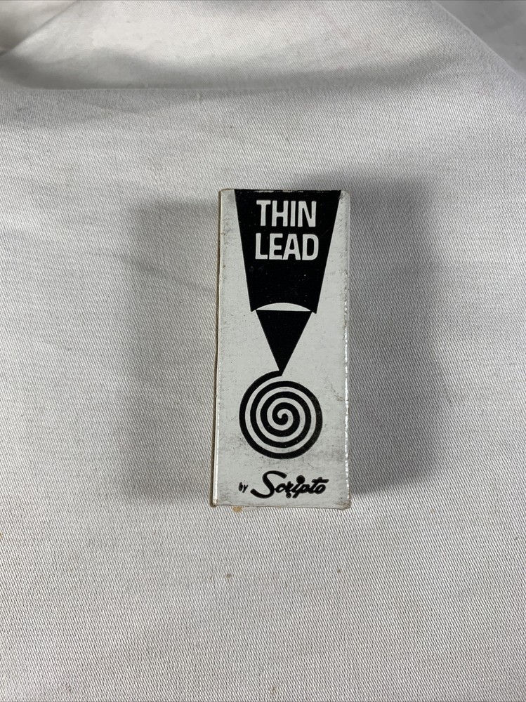 Scripto Thin Lead for Pencils RED .036" Dia.Lead 13/8"Long open box