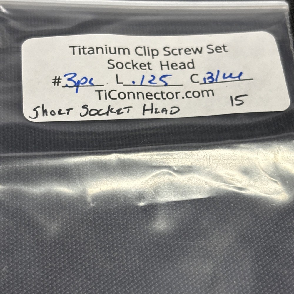 Ti Connector Short Socket Head Knife Screws