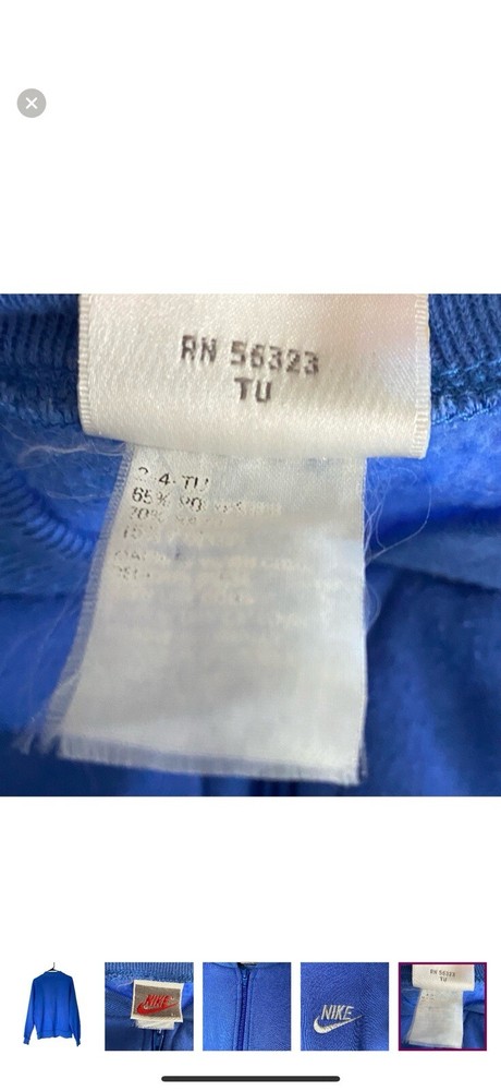 Nike Jacket Men Full Zip Blue Size Large