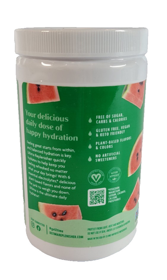 Hydration Powder 6 Key Electrolytes Vegan Keto-Friendly 90 servings EXP 09/2026