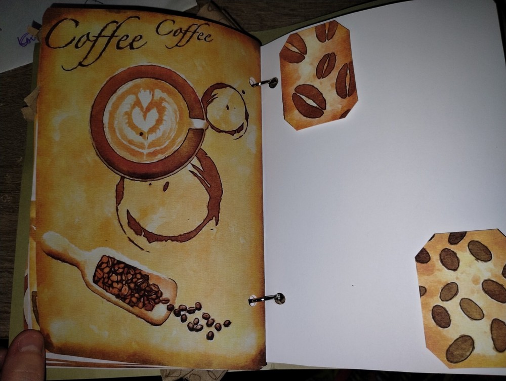 Coffee Junk Journal Scrapbook USA