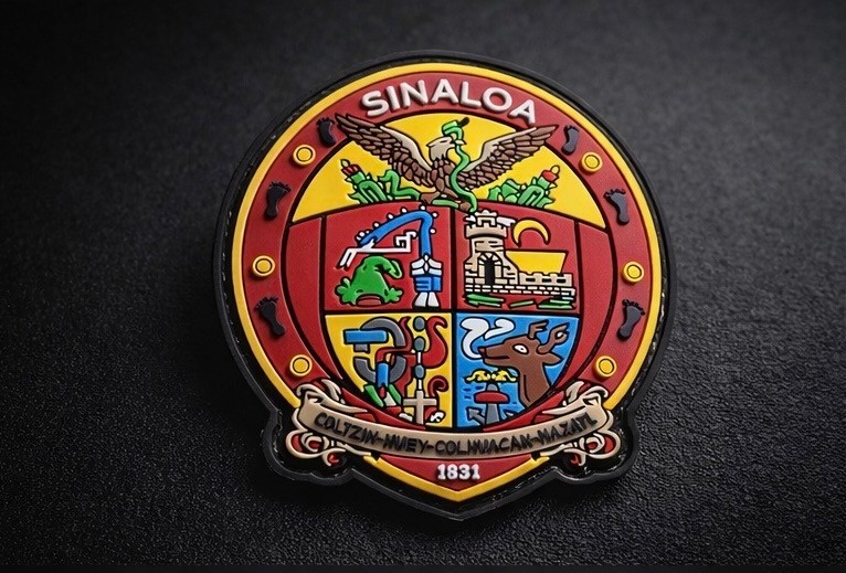 Sinaloa Mexico Patch PVC|Mexican State Patch|Hook and loop||Morale Patch