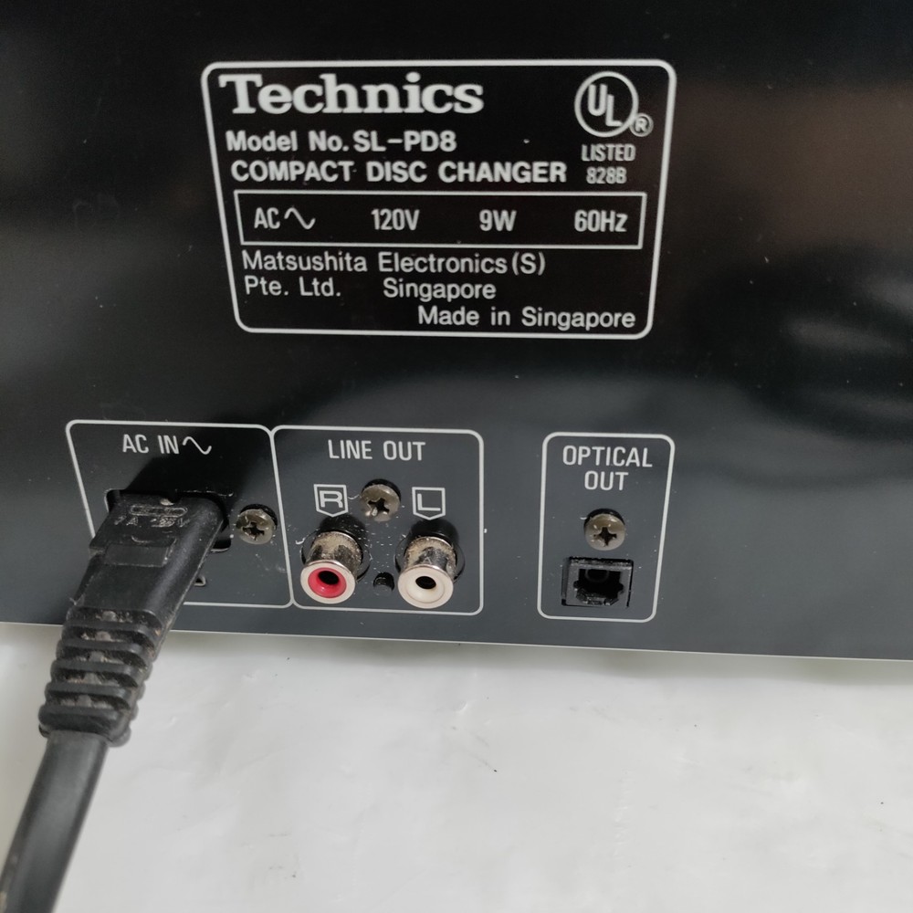 Technics SL-PD8 5 Disc Cd Player No Remote in Perfect Operating Condition