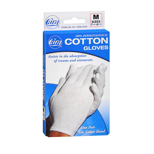 Cotton Derm Gloves Medium 1 Pair  by Cara