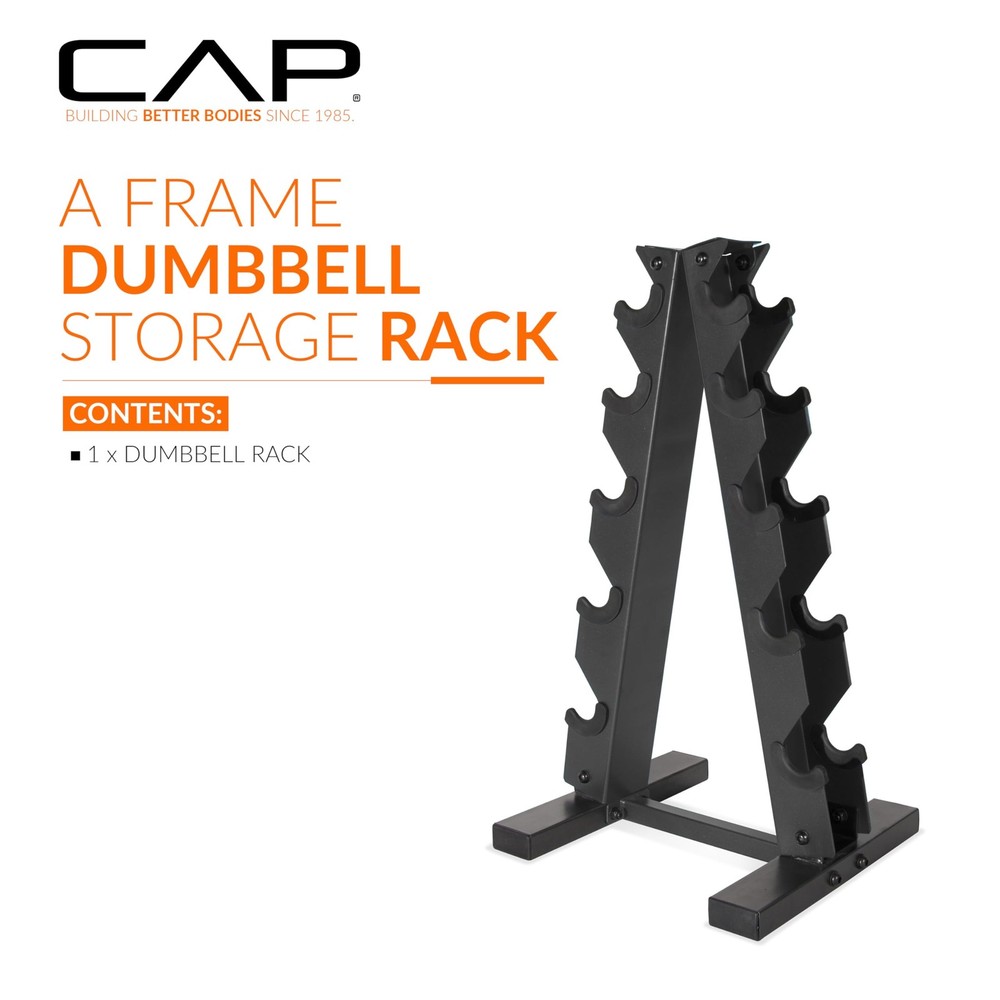 A-Frame Dumbbell Hand Weight Vertical Storage Rack - Carbon