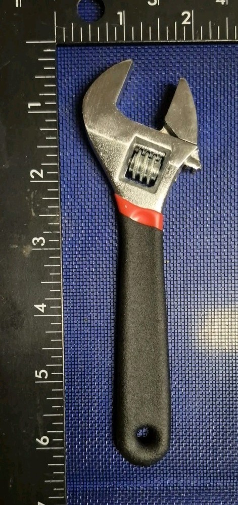 New 6" Adjustable Wrench With Rubberized Handle Unbranded