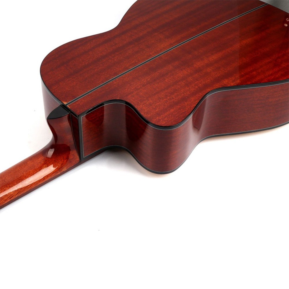 39-inch Cutaway Classical Guitar, Solid Spruce Top, Mellow Tone.