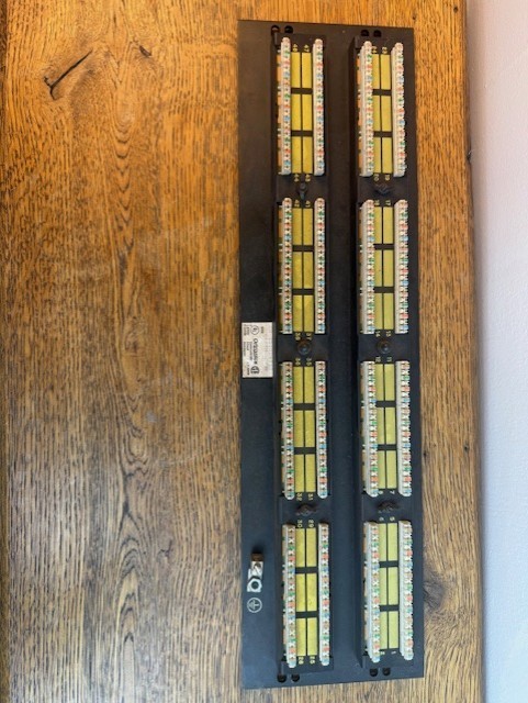 Ortronics 66 Block Patch Panel 62x5 Telecom Distribution Block w/ Mounting Back