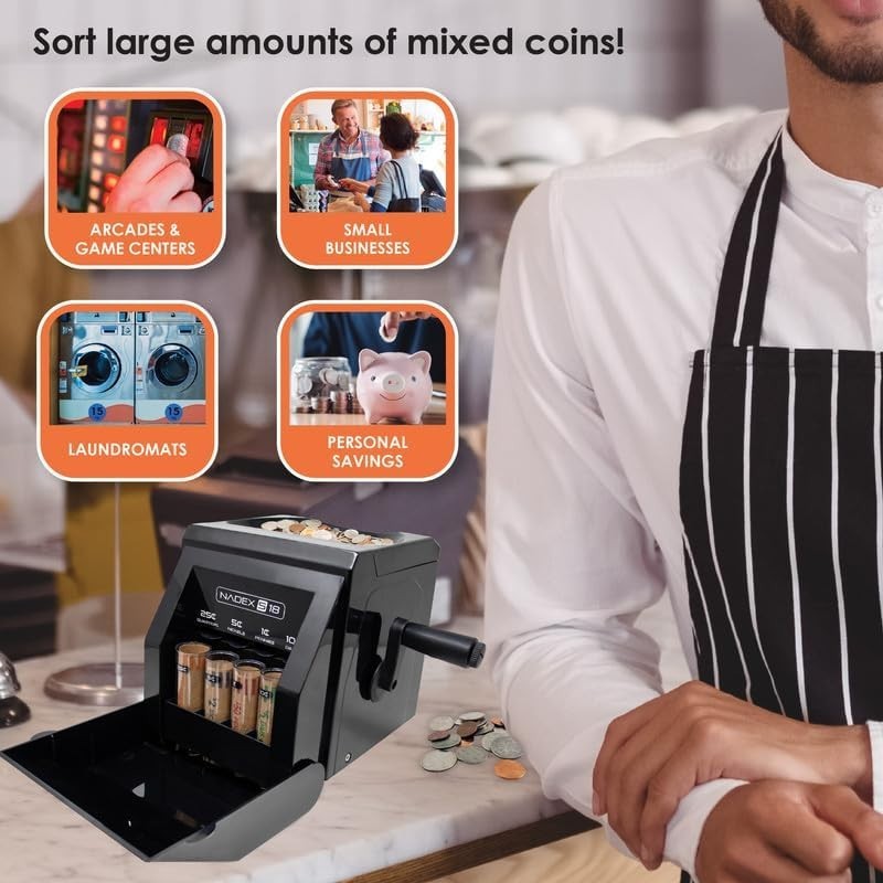 S18 Manual Coin Sorter and Wrapper