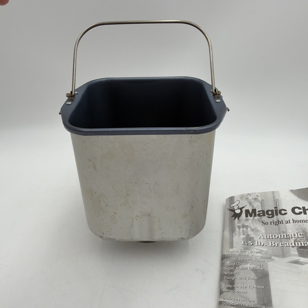 Magic Chef Bread Maker Machine CBM-310 Baking Pan w/ Paddle + Manual Replacement