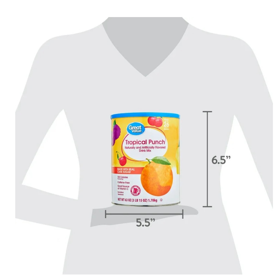 Great Value Tropical Punch, 26 Quart