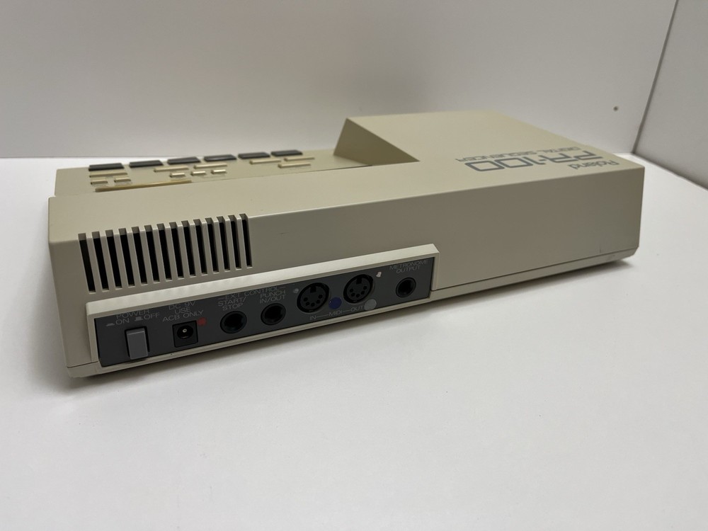 Roland PR-100 Digital Sequencer For Recording MIDI - Working Quickdisk Drive!