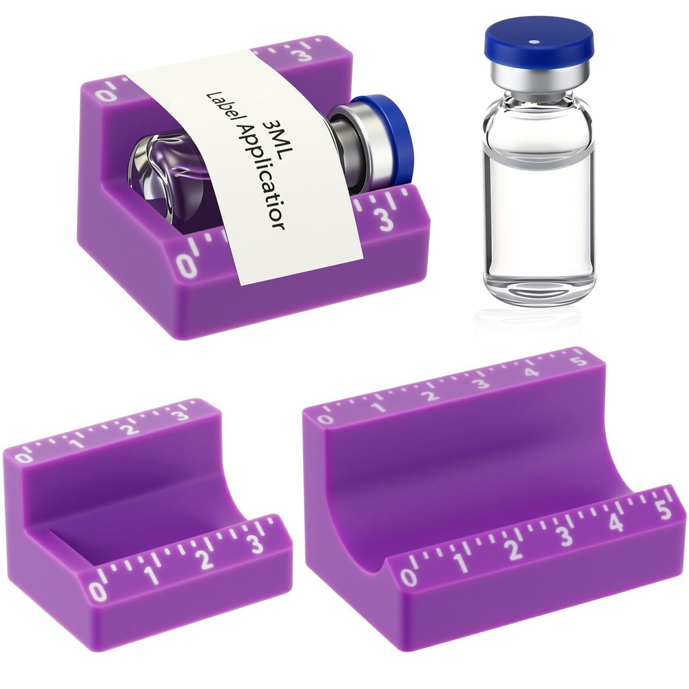 2 Pcs Vial Label Applicator Bottle Labeling Application Tool for Small Jars Esse