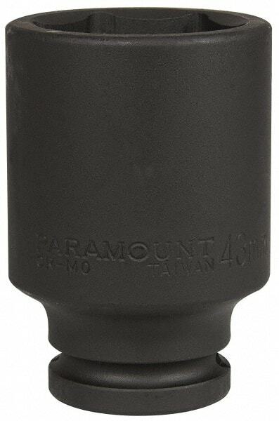 Paramount 43mm Deep Impact Socket, 3/4" Drive, 6 Points, 3-35/64" Overall Length