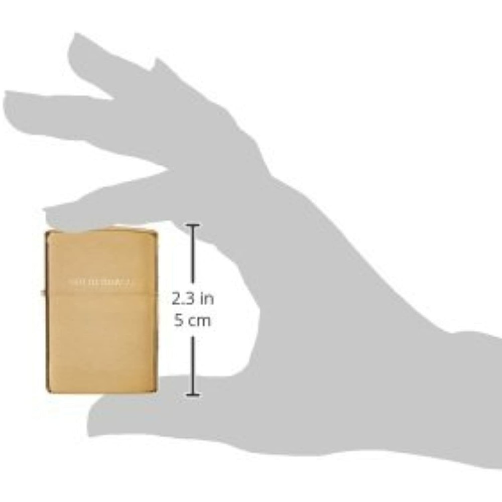 Zippo Lighter Solid brass with brushed finish