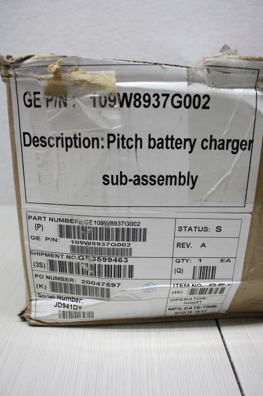 GE 1.6-100 Wind Turbine Pitch Battery Charger Sub Assembly Board 810-031-149